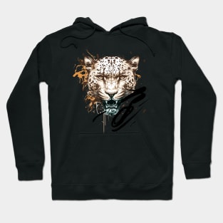 Graffiti Paint Leopard Creative Hoodie